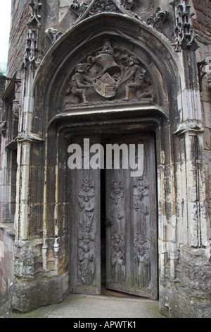 L'Apôtre porte, château de Berkeley, Gloucestershire, England, UK Banque D'Images