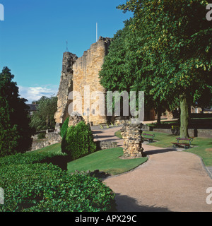 Château de Knaresborough et motif Yorkshire Angleterre UK Banque D'Images