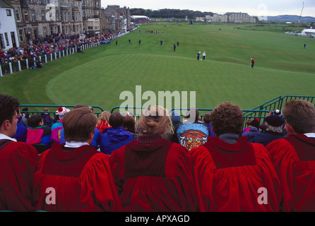 Les étudiants de Dunhill Cup, Old Course St Andrews, Fife, Scotland Banque D'Images