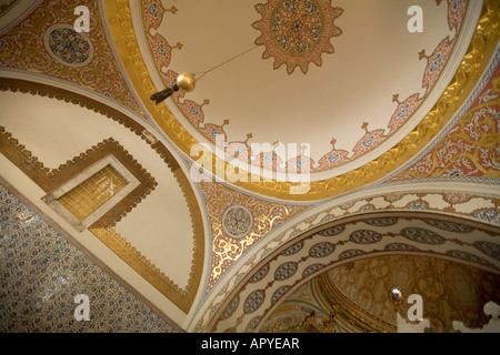 Détail du plafond de la salle du Conseil de l'Impériale dans le Palais Topkapi Istanbul Turquie Banque D'Images