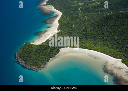 Parc national de Daintree Cape Tribulation World Heritage Area North Queensland Australie aerial Banque D'Images