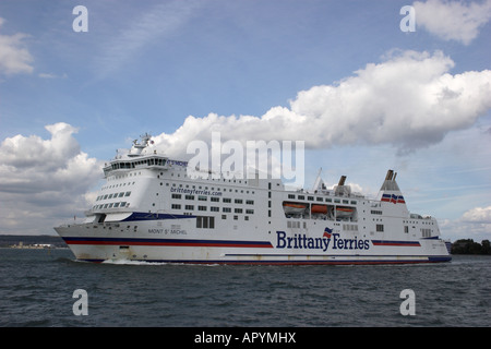 Brittany Ferries est une compagnie maritime française qui exécute des navires entre la France, le Royaume-Uni, l'Irlande et l'Espagne. Banque D'Images