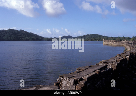 Fuerte San Jéronimo fort colonial espagnol, Portobelo, Panama, Amérique Centrale Banque D'Images