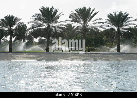 Vu du parc du ruisseau. Banque D'Images