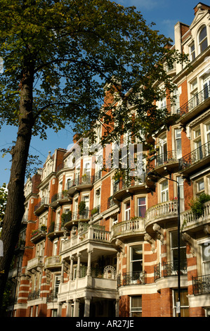 Hôtel particulier immeuble Cour Campden dans Campden Hill Road London England Banque D'Images