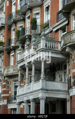 Hôtel particulier immeuble Cour Campden dans Campden Hill Road London England Banque D'Images