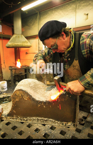 Lee Souder, Woods Creek Forge, Lexington, vallée de Shenandoah, en Virginie, USA Banque D'Images