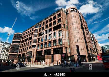 Au siège de l'UBS London Liverpool Street complexe Broadgate Banque D'Images