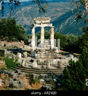 Le Tholos, Delphi, Grèce Banque D'Images