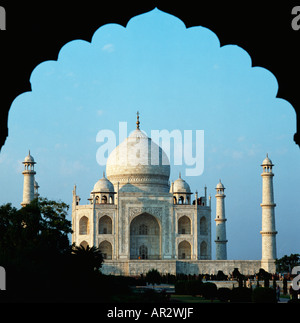 Le Taj Mahal, Agra, Uttar Pradesh, Inde Banque D'Images