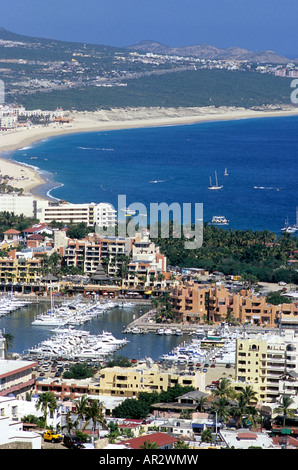 La ville animée de Cabo San Lucas à Los Cabos, Baja California Sur, Mexique Banque D'Images