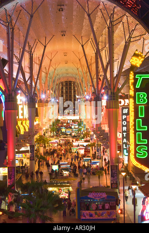 Le centre-ville de Fremont Street Las Vegas Nevada Banque D'Images