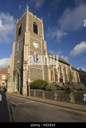 St Peters Church in White Hart Street, du centre-ville de Thetford, Norfolk, UK Banque D'Images