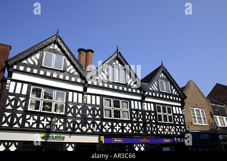 Bâtiments de style Tudor Nantwich Banque D'Images