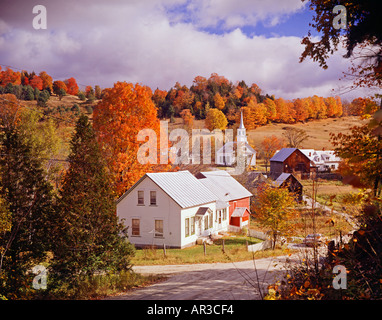 Village de Waits River fall foliage Vermont USA Banque D'Images