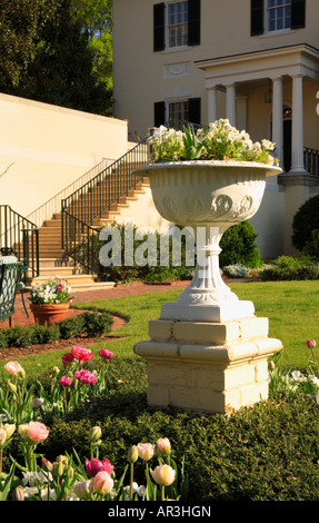 Jardin, Executive Mansion, Richmond, Virginia, USA Banque D'Images