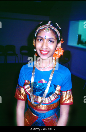 Tooting London Angleterre Diwali Indian Girl Banque D'Images