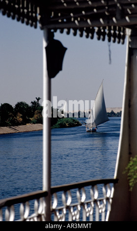Vues des felouques du Nil croisière bateau à aubes, du désert de l'Égypte, Karim ss Banque D'Images
