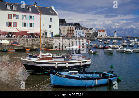 Sauzon, Belle Ile, Bretagne, France Banque D'Images