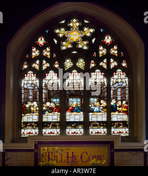 Bambridge Irlande du Vitrail Dernière Cène cathédrale protestante Banque D'Images