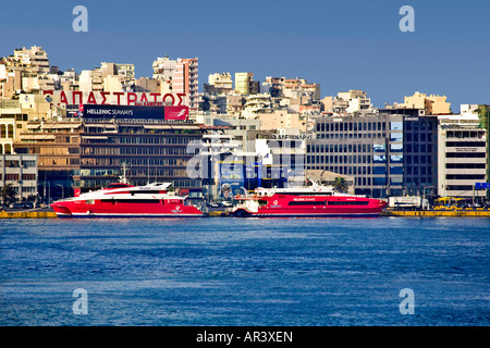 PORT OF ATHENS GREECE Stock Photo