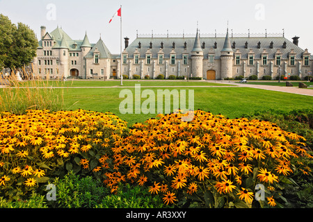 Park de la Francophonie se trouve sur Grande Allée avec une vue magnifique sur l'Armory dans la ville de Québec, Québec Canada. Banque D'Images