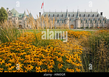 Park de la Francophonie se trouve sur Grande Allée avec une vue magnifique sur l'Armory dans la ville de Québec, Québec Canada. Banque D'Images