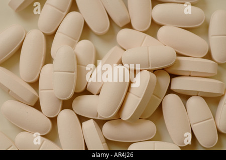 Pile de comprimés ou pilules médicinales Banque D'Images