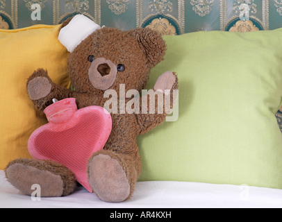 Ourson malade Banque D'Images