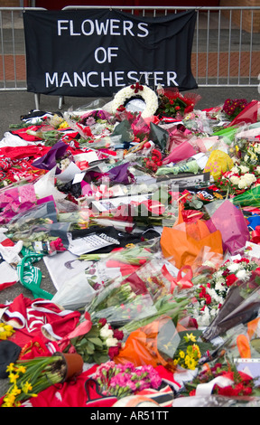 50e anniversaire hommage à la Munich Air Crash au sol du Manchester United Banque D'Images