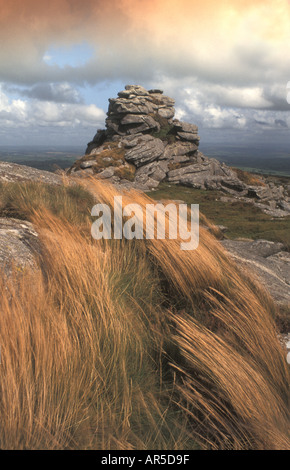 Kilmar Tor sur Bodmin Moor en Cornouailles du nord, Royaume-Uni Banque D'Images