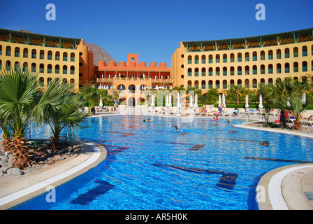 Piscines, l'Intercontinental Taba Heights, Taba Heights, péninsule du Sinaï, Égypte Banque D'Images