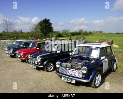 Mini Car Rally, Middlesbrough, North York, Angleterre Banque D'Images