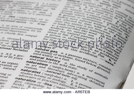 Ouvrez la page Dictionnaire Banque D'Images