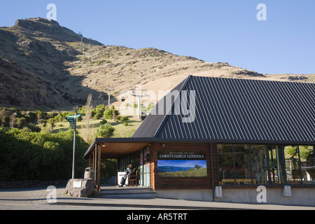 Cavendish mount base inférieure Gondola station terminal entrée de l'édifice dans Port Hills' Christchurch ile sud Nouvelle Zelande Banque D'Images