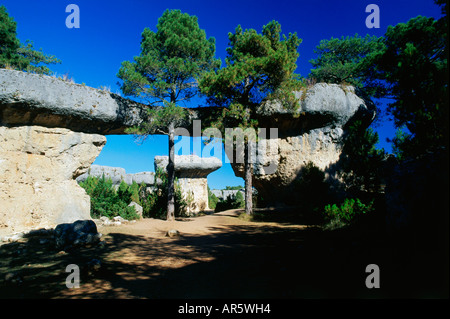 Ciudad Encantada, ville enchantée, Serrania de Cuenco, province de Cuenca, Castille la Manche, Espagne Banque D'Images