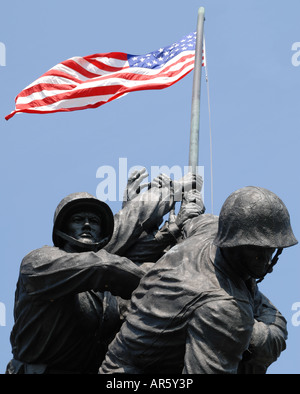 United States Marine Corps War Memorial Washington DC Banque D'Images