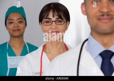 Portrait de médecins multi-ethnique Banque D'Images