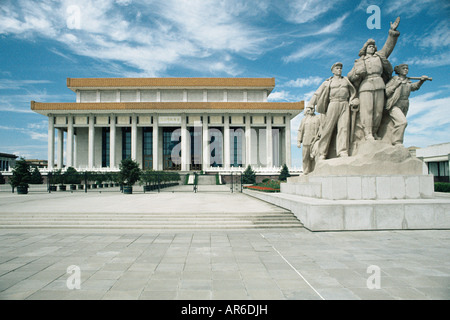 Mausolée de Mao Tse-tung beijing Banque D'Images