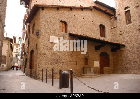 Casa di Dante musée dédié à Dante Alighieri qui est né et vit dans Florence Toscane Italie Banque D'Images