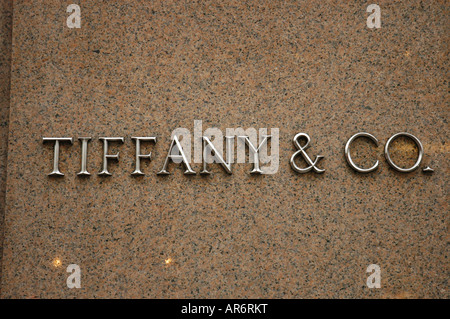 Tiffany Co New York USA Banque D'Images