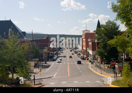 Rue principale à Leadville dans le Colorado Banque D'Images