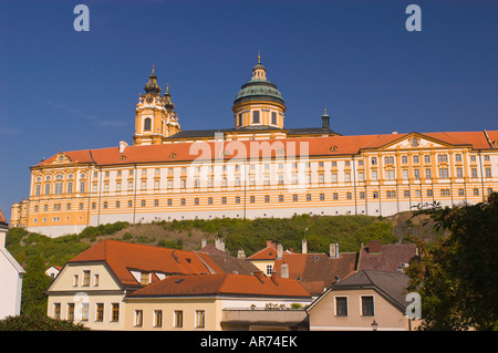 L'AUTRICHE Stift Melk MELK abbaye bénédictine Danube River Valley Banque D'Images