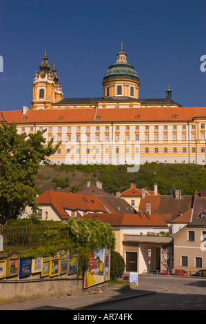 L'AUTRICHE Stift Melk MELK abbaye bénédictine Danube River Valley Banque D'Images