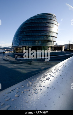 Bâtiment de l'Assemblée de Londres à partir de l'ouest Banque D'Images