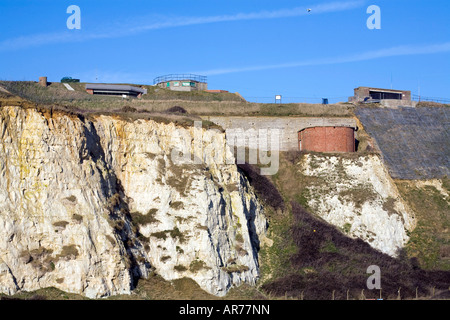 Le port de Newhaven Fort WWII et défenses côtières Banque D'Images