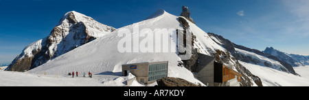 Jungfraujoch observatoire. Haut de l'Europe. Oberland Bernois, Alpes suisses, Suisse Banque D'Images