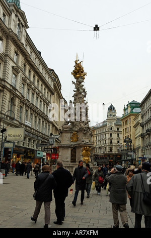 Fontaine de la peste, Graben, Vienne, Autriche Banque D'Images