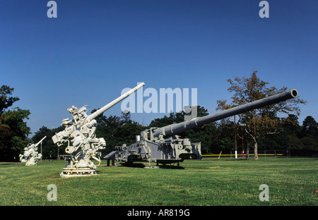 240mm T1 droit canon guerre Virginia Museum Newport News en Virginie USA Banque D'Images