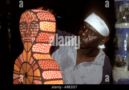 La conception communautaire Nguiu Tiwi Tiwi Islands Bathurst Banque D'Images